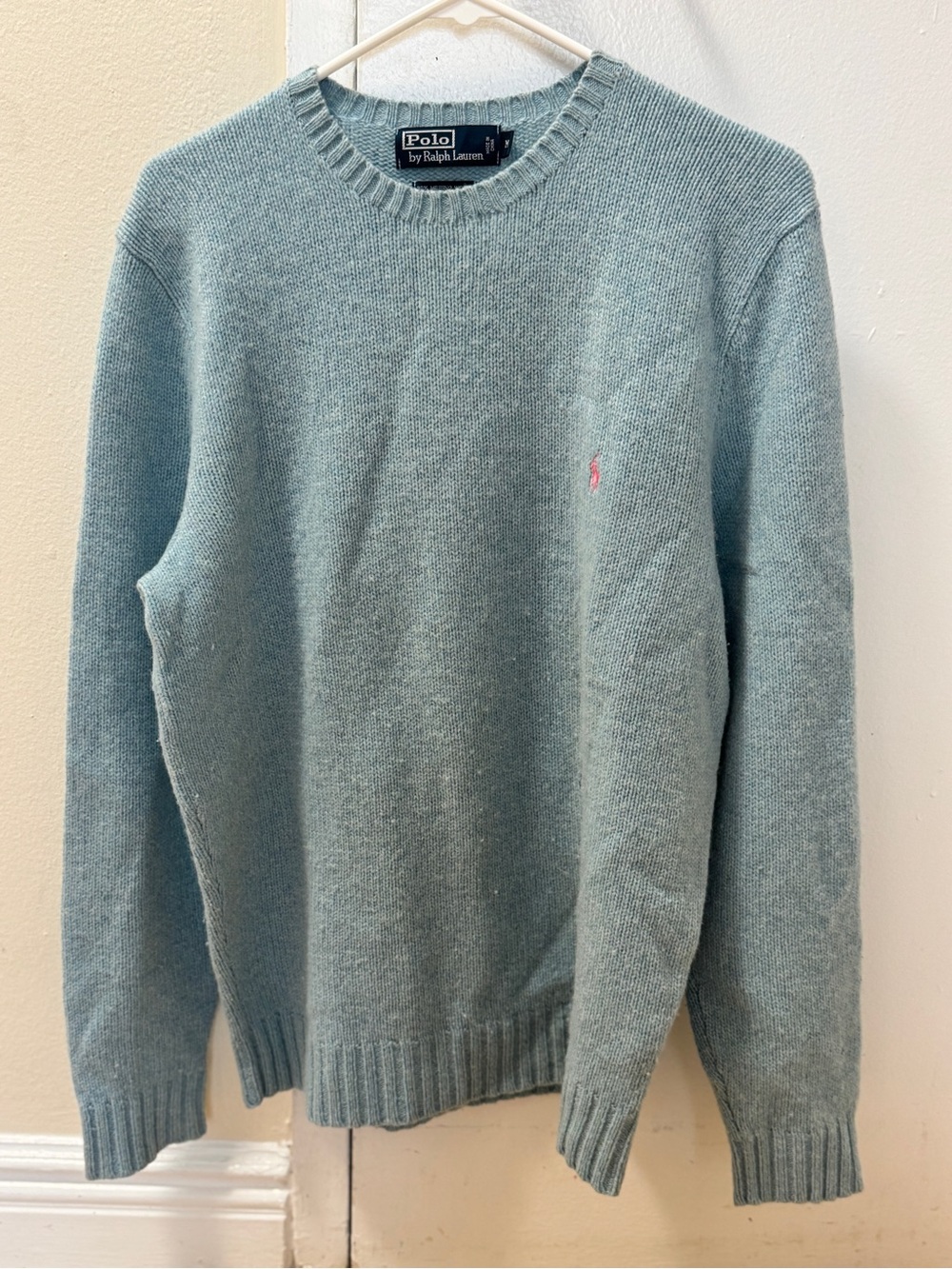Ralph Lauren Polo Men's Light Seafoam Green Crewneck Sweater